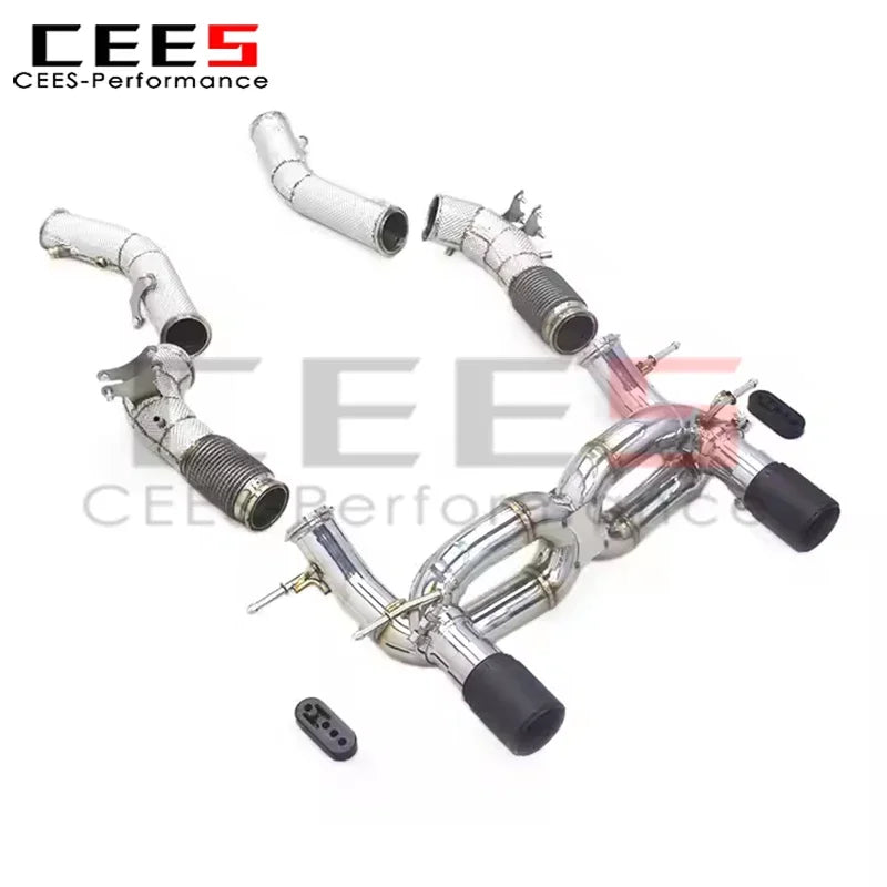 cees Valvetronic Exhaust Pipes for Maserati MC20 3.0T 2020-2024 Stainless Steel Exhaust Downpipe Car Accessories Exhaust System