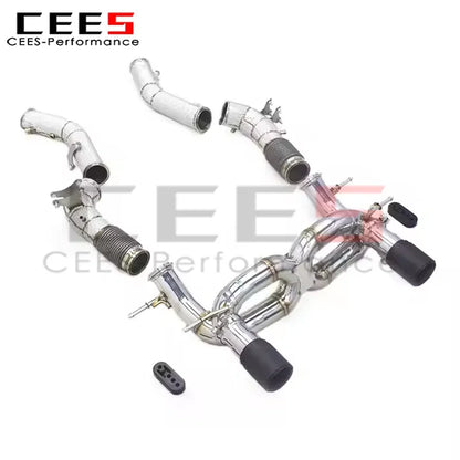 cees Valvetronic Exhaust Pipes for Maserati MC20 3.0T 2020-2024 Stainless Steel Exhaust Downpipe Car Accessories Exhaust System