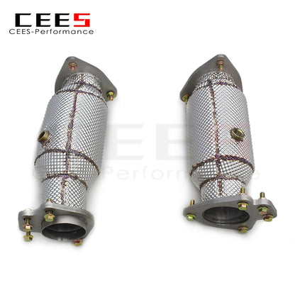 CEES CORVETTE C8 Performance Racing Exhaust Downpipe For Chevrolet CORVETTE C8 2019-2023 Stainless Steel Downpipe with catalyst