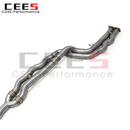 cees Performance Valved Exhaust Pipe For BMW M3 M4 M2C F87 F80 F82 3.0T 2014-2019 Stainless Steel Equal Length Catback Exhaust