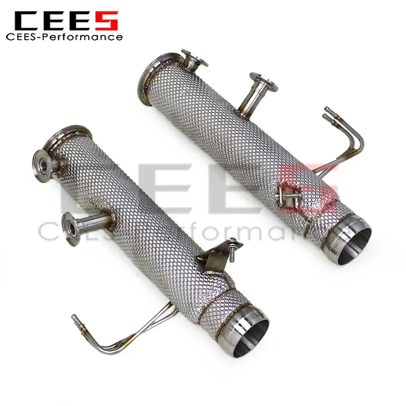 CEES  Downpipe Free Flow Pipes for Mclaren Artura 2021-2024 Stainless Steel Exhaust Downpipe Pipe Car Exhaust System