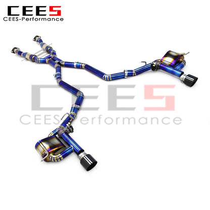 CEES Titanium Catback Exhaust System For JEEP Grand Cherokee 6.4L 2011-2020 Performance Sport Exhaust Pipe Muffler