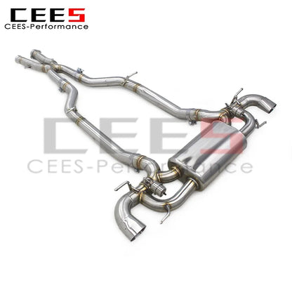 cees Stainless Steel Exhaust Pipe for Mercedes-Benz SLS AMG C197 6.2L 2011+ Catback Muffler Vacuum Valve Motrosport System