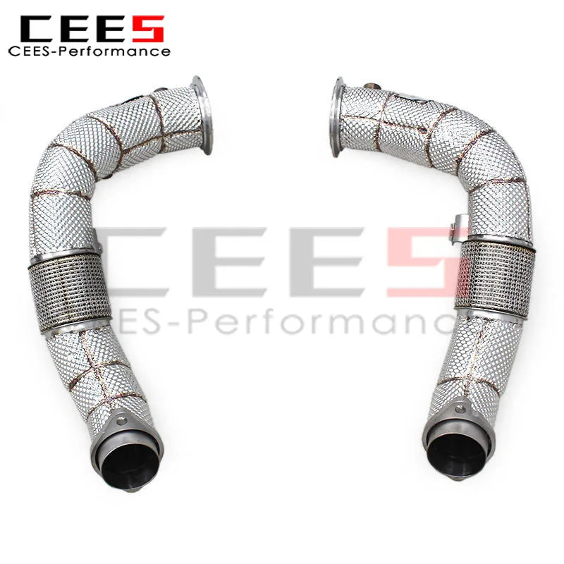 BMW X5M/X6M E70/E71 4.4TT 2010-2014 Stainless Steel Heat shield Downpipe Exhaust System