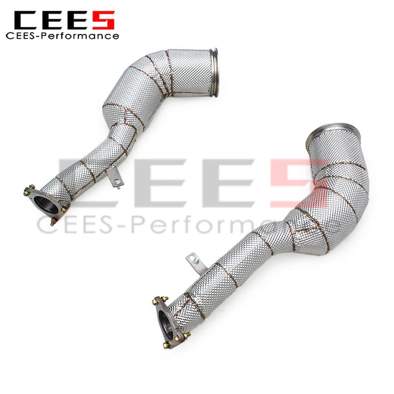 Porsche Macan Turbo/GTS 2.9T 2020-2024 Stainless steel Heat shield Downpipe Exhaust System