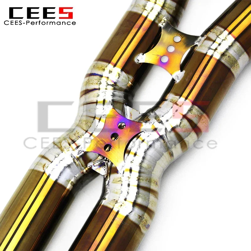 cees Valved Sport Exhaust System for BMW X5M/X6M F85/F86 4.4TT 2015-2019 Titanium Exhaust Pipes Valvetronic Catback Muffler