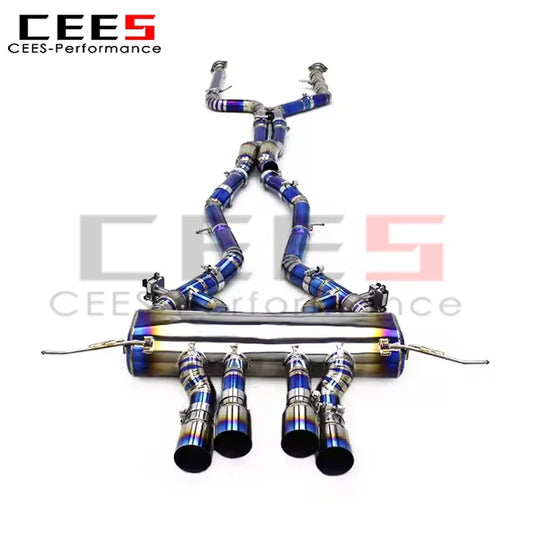 cees Performance Titanium Catback Exhaust Escape Car Exhaust Muffler M/MP for BMW M3/M4 G80/G82 3.0T 2019-2023 Exhaust System