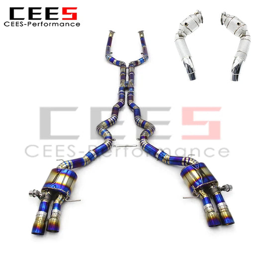 cees Catback Exhaust for BMW M6 F06 4.4T 2012-2016 High Performance Exhaust Pipe Muffler Exhaust System Downpipe without cat