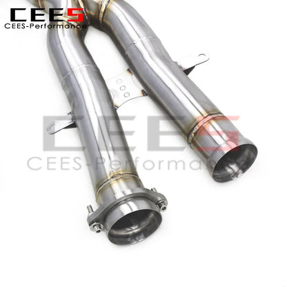 cees Stainless Steel Exhaust Pipe for Mercedes-Benz SLS AMG C197 6.2L 2011+ Catback Muffler Vacuum Valve Motrosport System