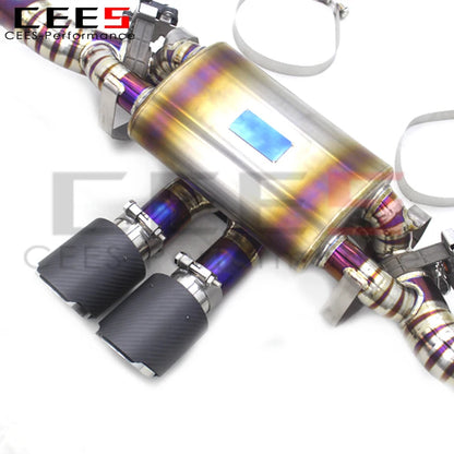 CEES Catback Exhaust Downpipe For Porsche 911 992 3.0T 2020-2023  valved Exhaust Pipe Muffler Titanium alloy Exhaust Systems