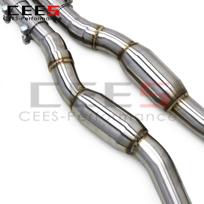 CEES High Performance Exhaust Pipes for Audi S4/S5 B8.5 3.0T 2013-2019 Stainless Steel Valve Exhaust Catback System Assembly