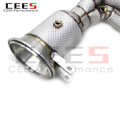 CEES Performance Engine Stainless Steel Turbo Exhaust manifold For Porsche 911 992 GT3 4.0 2017-2023 Downpipe with cat porsche 911 992 gt3 downpipe porsche 911 992 gt3 dowpipe 992 gt3 downpipe gt3 rs downpipe