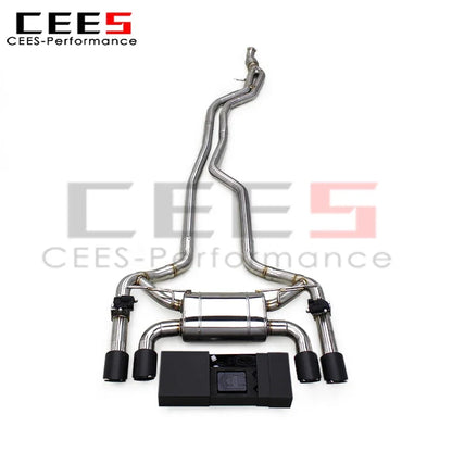 CEES Stainless Steel Tuning Catback Exhaust Pipes for BMW M2 F87 3.0T 2014-2018 Car Escape Exhaust Pipe Muffler System Assembly