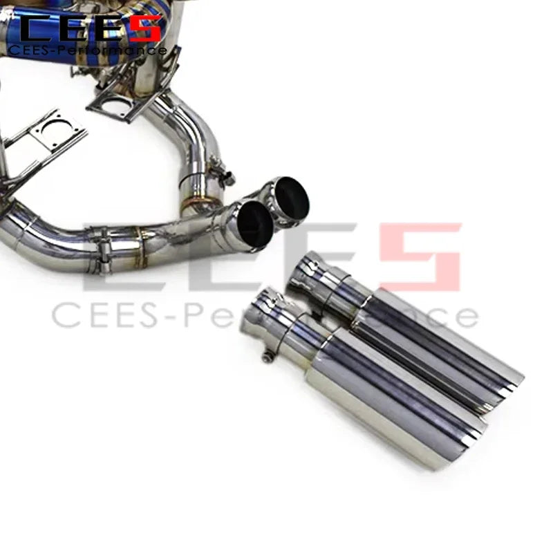 CEES Titanium Catback Exhaust System Full Downpipe Escape for Lamborghini Murcielago LP640 V12 6.2L 2007-2010 Stainless Steel