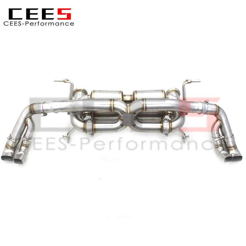 CEES Performance valvetronic Exhaust Catback System For Audi R8 V8/V10 4.2/5.2 2008-2016 Exhaust Pipe Muffler