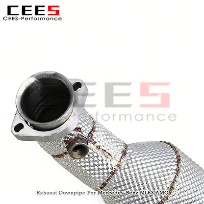 Mercedes-Benz ML63 AMG W164/M156 6.2L Stainless Steel Downpipe Exhaust System