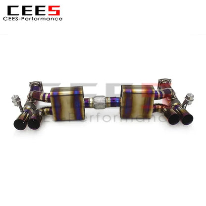 cees Catback Exhaust System Titanium High Performance Exhaust valve control Exhaust Pipe For Porsche 911 996 TURBO 1997-2005