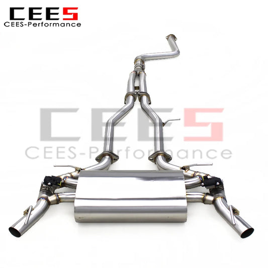 cees Performance Catback Exhaust for Cadillac CT4 2.0T 2019-2023 SUS304 Stainless Steel Car Escape Exhaust Pipe Muffler System