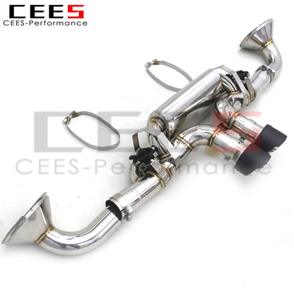 CEES Catback Exhaust System For Porsche 911 992 GT3 4.0 2017-2023 Stainless Steel Exhaust Pipe Muffler Exhaust valve control