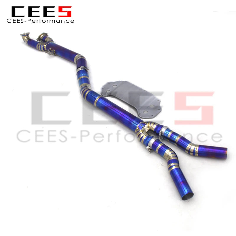 CEES for BMW M3/M4 G80/G8X G83 G82 3.0T 2021-2025 Middle Pipe 89mm/3.5inch Titanium Exhaust Systeme Middle Pipes Exhaust