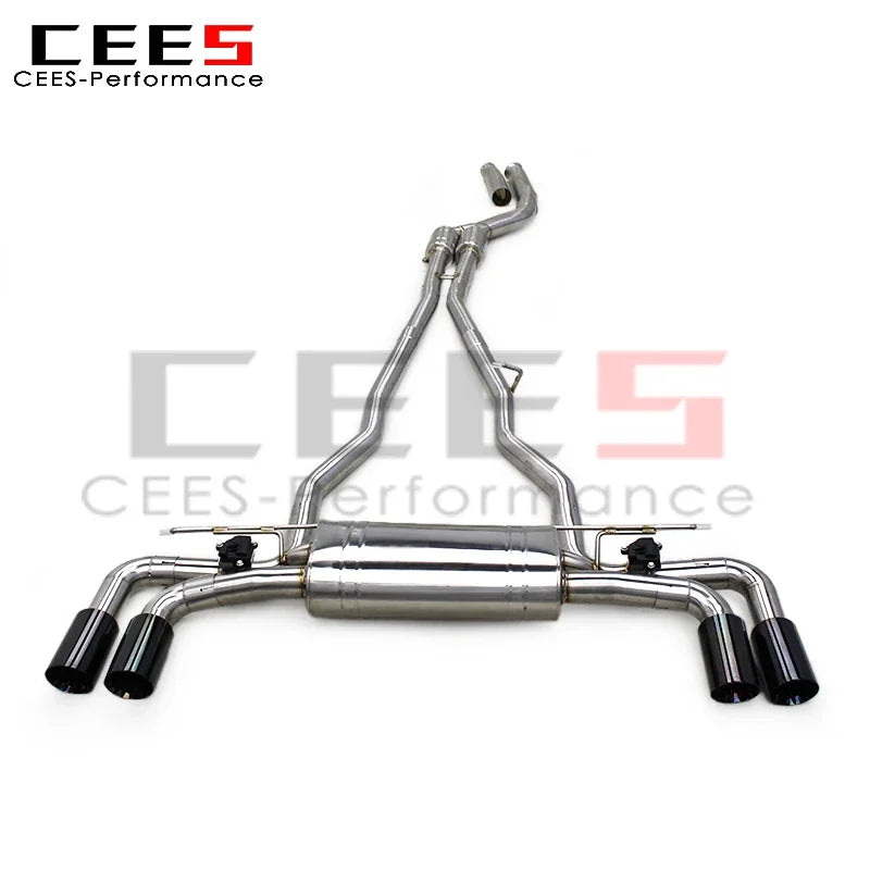 CEES Valvetronic Catback Exhaust for BMW 540/540i G30/G38 3.0T B58 2018-2024 Exhaust Pipe with Carbon Fiber Exhaust Tips