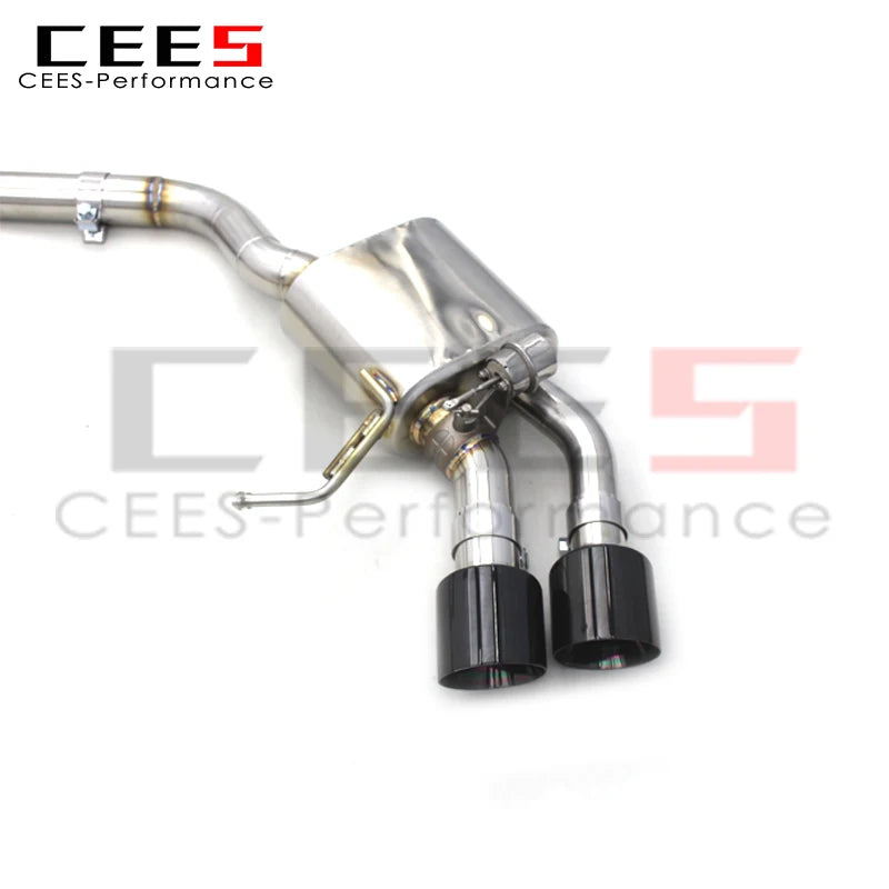 CEES Stainless Steel  Valved Sport Exhaust Catback Muffler for Porsche Macan 2.0T 2014-2017 Exhauster Pipe