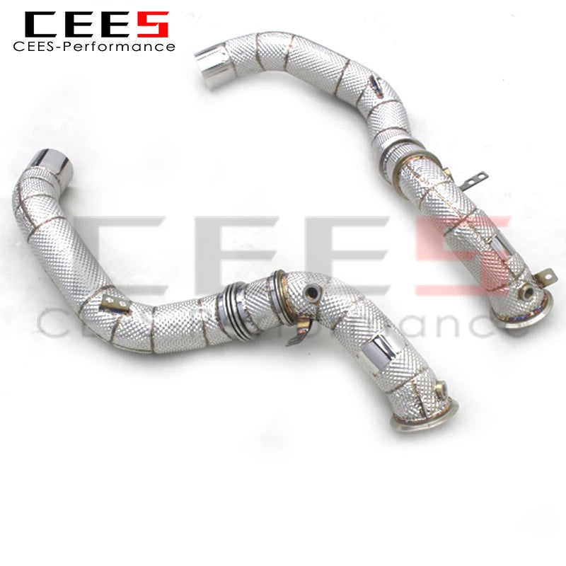 CEES Catless Exhaust Downpipe For BMW M5 F90 4.4T 2018-2023 Stainless Steel 304 Downpipe High Performance Exhaust System