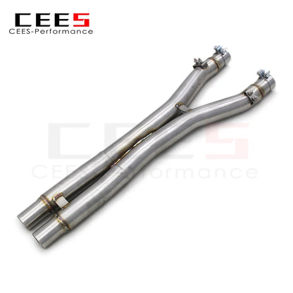 CEES Performance Exhaust X pipe Mid pipe For Ferrari California 4.3L 2009-2018 304 Stainless Steel Exhaust System