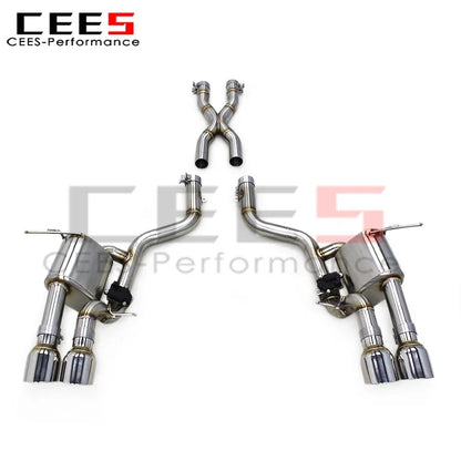 cees Axle Back Exhaust X Pipes System for Maserati Quattroporte 4.2L 2004-2011 Stainless Steel Muffler Escape Catback Exhaust