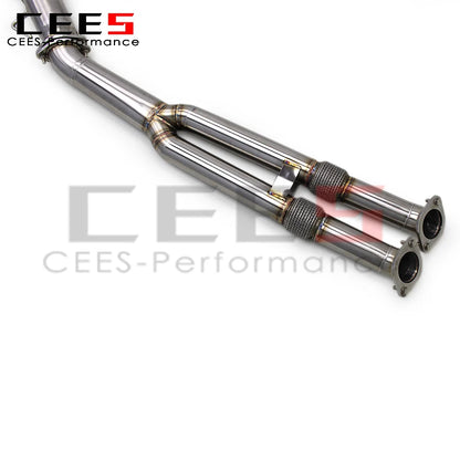 cees Valve Catback Exhaust Y Pipe for Nissan GTR/GT-R R35 3.8TT 2008-2023 Escape Stainless Steel Exhaust Pipe Muffler System