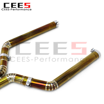 cees Performance Titanium Exhaust System for BMW M5 F90 M8 F91 F92 F93 M850i 4.4T 2018-2023 Car Racing Exhaust Valved Muffler