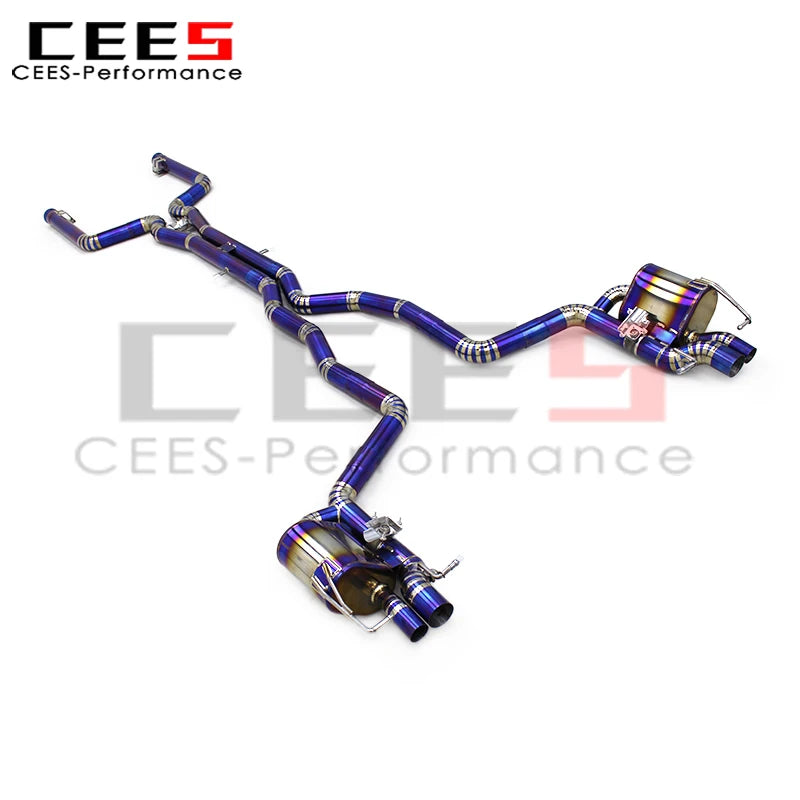 cees Tuning Catback Exhaust for Mercedes-Benz C63/C63S AMG W205 4.0T 2015-2020 Escape Titanium Valvetronic Exhaust Muffler