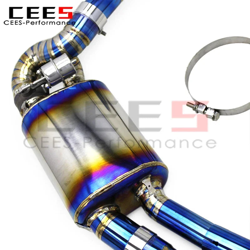 cees Catback Exhaust Pipes for PORSCHE CAYMAN 981 GTS 3.8L 2013-2015 Performance Titanium Escape Car Exhaust Pipe Muffler System