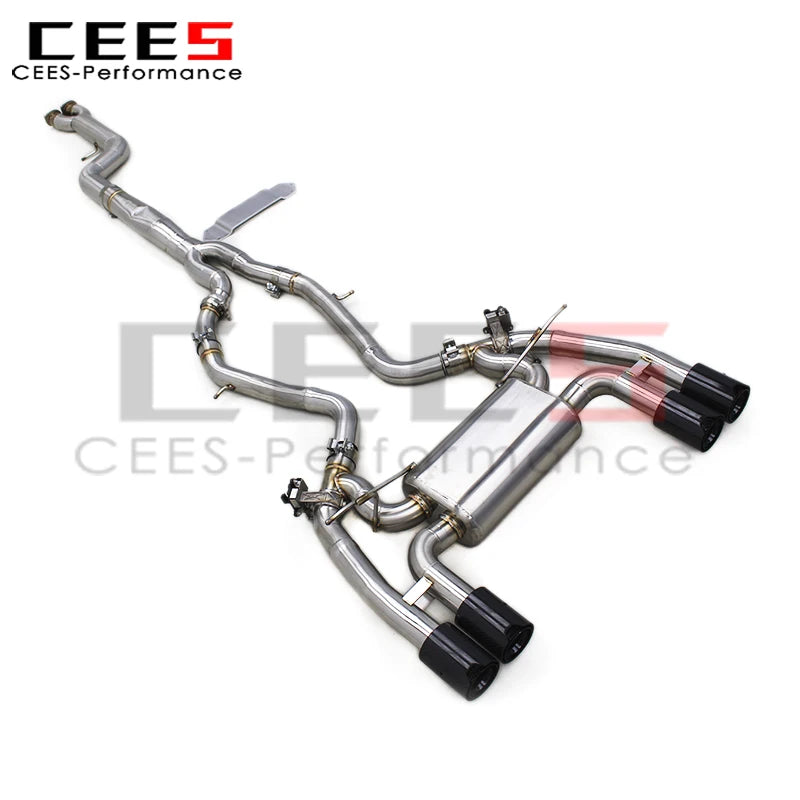 CEES Stainless Steel Performance Exhaust Pipe for BMW M2 Competition/M2C 3.0T F87 S55 2018-2024 Valved Catback Exhaust System