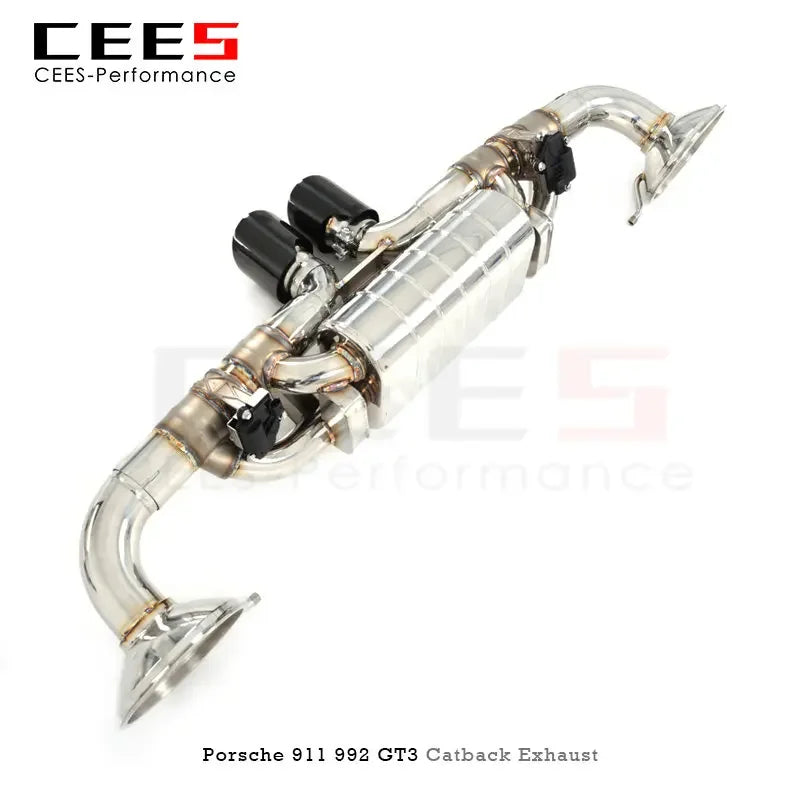 CEES For Porsche 911 992 GT3 4.0 2015-2022 Stainless Steel Valve Catback Exhaust System Exhaust manifold Exhaust Pipe Muffler