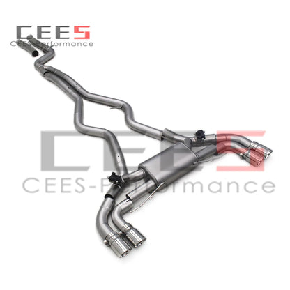 CEES New Style Automobile Stainless Steel Catback Exhaust Valvetronic Muffler System For BMW M340/M340i 3.0T 2019-2023