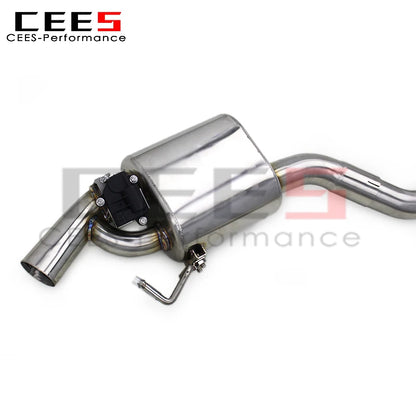 CEES Stainless Steel Catback Exhaust Pipes for Audi A4 B9 2.0T 2017-2023 Escape Racing Car Exhaust Pipe Muffler System