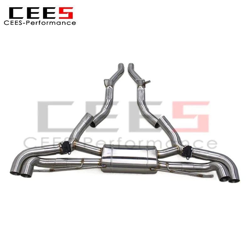 CEES Valvetronic Axle Exhaust Pipe for BMW X7 4.4TT G07 2019-2024 Stainless Steel Exhaust Valves Muffler