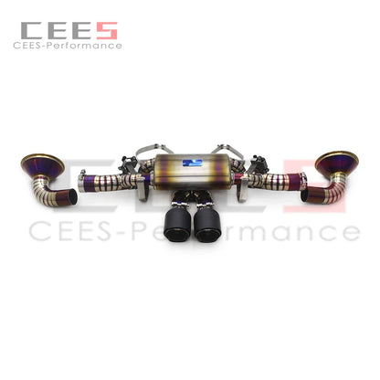 CEES high Performance Racing Titanium Catback Exhaust System For Porsche 911 992 GT3 4.0 2017-2023 with remote control Exhaust