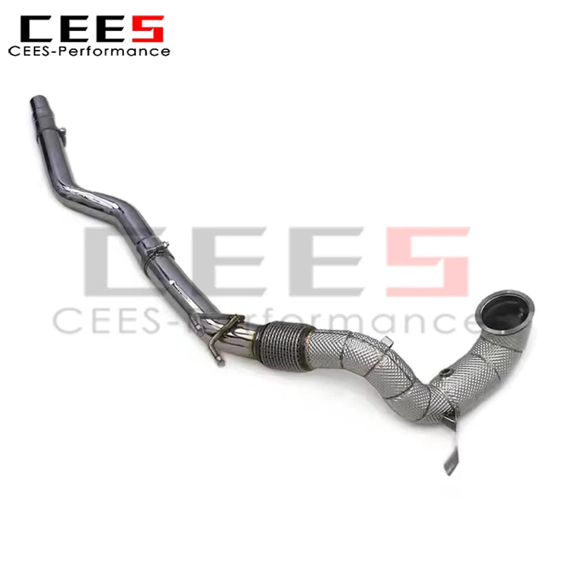 cees Downpipe Exhaust Pipes for VW Golf 8R 2.0T 2019-2023 High Performance Stainless Steel Car Escape Exhaust System Assembly