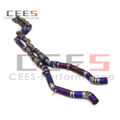 CEES For BMW M3/M4 F80/F82 3.0T 2015-2019 Titanium alloy Performance Equal length Mid pipe With resonator