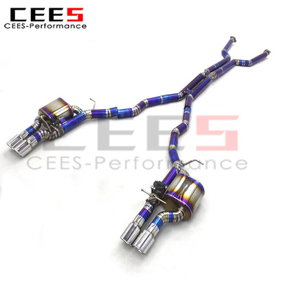 CEES Titanium Valvetronic Exhaust Mufflers For BMW M6 E63 V10 5.0L 2006-2010 Sport Exhaust System Exhaust pipe accessories