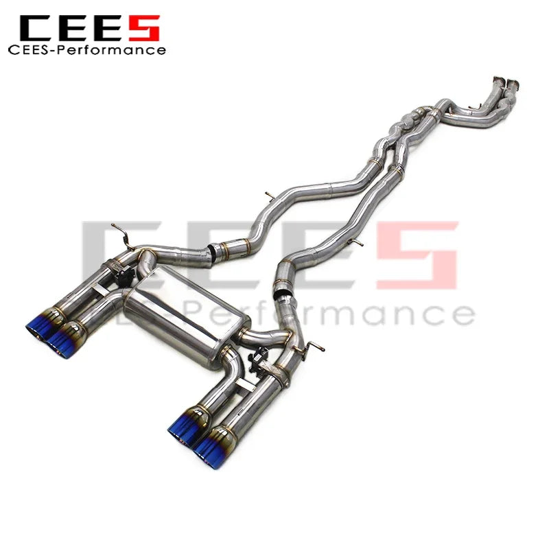 cees Valvetronic Catback System for BMW M3/M4 F80/F82 3.0T 2014-2019 Equal Length Mid Pipe Stainless Steel Muffler Exhaust Pipes