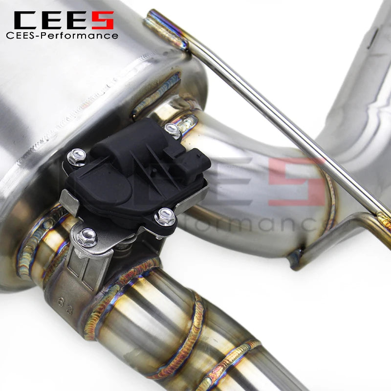 CEES Stainless Steel Valve Catback System For BMW M240/M240i F22/G42 3.0T 2017-2024 Exhaust Pipe Muffler With Carbon Fiber Tip