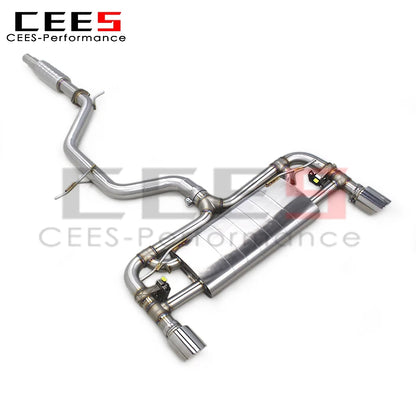 cees Catback Exhaust System Pipes for VW GOLF 7/MK7/GTI 2.0T 2014-2020 SS304 Stainless Steel Car Escape Exhaust Pipe Muffler