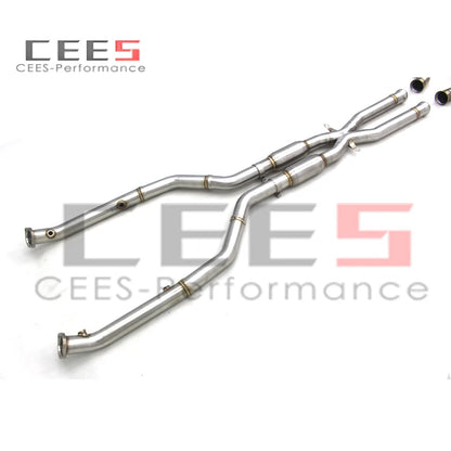 CEES Race version Equal length Mid pipe For BMW M3 E90/E92/E93 V8 4.0L 2008-2013 Exhaust Pipe Stainless Steel