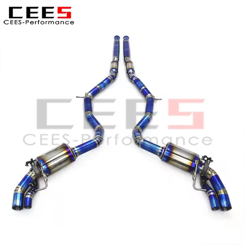 cees Catback Exhaust Pipes for Mercedes-Benz S500 Coupe 4.0T TWO DOORS 2015-2020 Performance Titanium Exhaust System Muffler