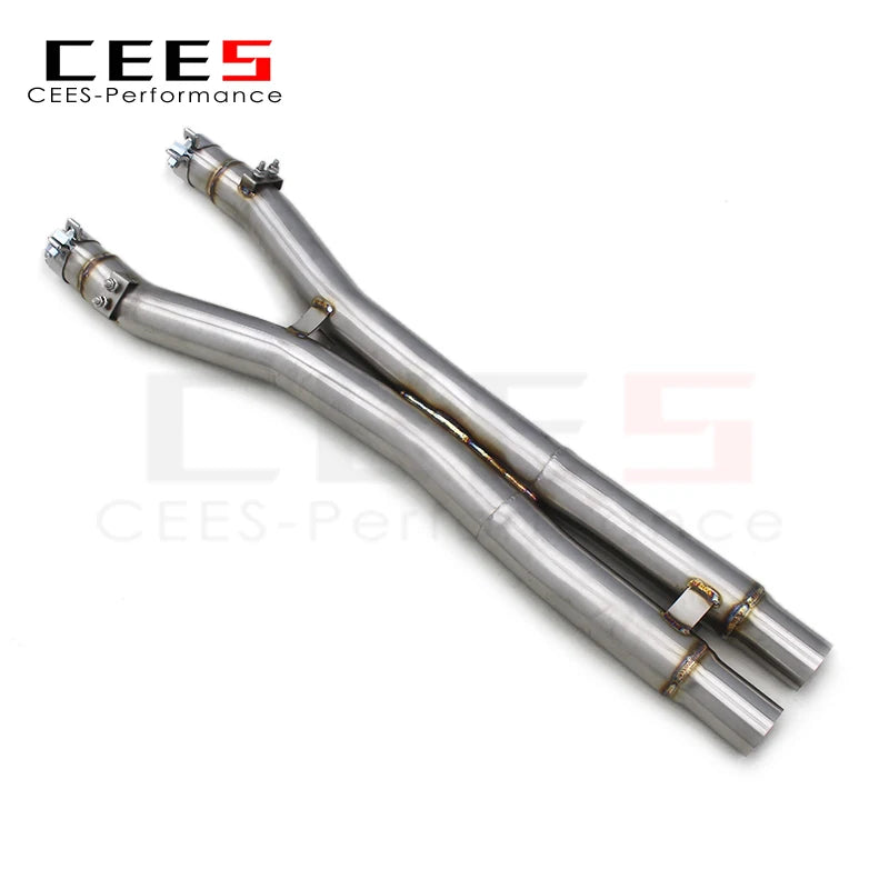 CEES Performance Exhaust X pipe Mid pipe For Ferrari California 4.3L 2009-2018 304 Stainless Steel Exhaust System