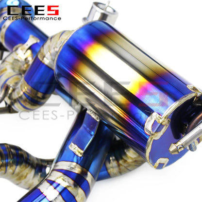 CEES Exhaust Catback Assembly for Ferrari California T 3.9T 2012-2018 High Performance Titanium Pipes Valve  Exhaust Pipe System