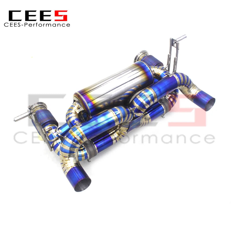 CEES Catback Exhaust System For Lamborghini Huracan STO/EVO Spyder 5.2 2019-2020 Titanium Exhaust Pipe Muffler Escape